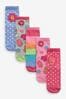 Multi 5 Pack Cotton Rich Bright Character Ankle Socks