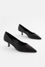 Black Extra Wide Fit Forever Comfort® Kitten Heel Court Shoes, Extra Wide Fit