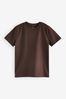 Brown Chocolate Cotton Short Sleeve T-Shirt (3-16yrs)