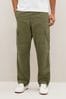Khaki Green Relaxed Fit Ripstop Cargo bustier Trousers