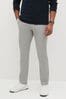 Mid Grey Slim Fit Stretch Chinos Trousers, Slim Fit