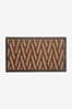 Natural Herringbone Rubber Doormat, Regular