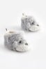 Grey Dog 3D Character Baby Shoes (0-2mths)