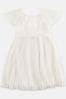 Angel & Rocket White Pleated Ballerina Occasion Bow Dress