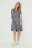 FatFace Blue Simone Batik Jersey Dress