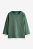 Teal Green Long Sleeve Plain T-Shirt (3mths-7yrs)