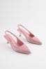 Pink Forever Comfort® Jewel Studded Kitten Heel Slingbacks