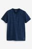 Dark Blue Short Sleeve Tee Active T-shirt Aus Baumwolljersey graphic Series T-Shirt