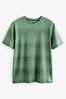 Khaki Green Paul & Shark colour-block fitted shirt