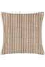 Yard Natural Beige Organik Stripe Cotton Jute Woven Cushion