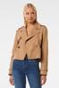 Forever New Brown Willow Cropped Trench Her Jacket