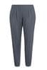 Yours Curve Grey Double Pleated Harem Trousers