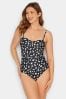 Long Tall Sally Black Abstract Print Swimsuit