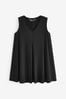 Yours Curve Black Pleated Swing Vest