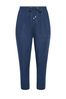 Yours Curve Blue Linen Viscose Joggers