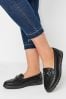 Yours Curve Black Extra Wide Fit Quilted Loafers