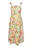 Yours Curve LIMITED COLLECTION Curve Blue Floral Print Bow Strap Midaxi Dress