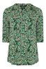 Yours Curve Green Abstract Print Shirt