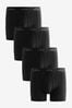 Black 4 pack Signature A-Fronts Boxers, 4 Pack