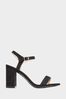 Yours Curve Black Extra Wide Fit Wide Fit Block Heel Sandal, Extra Wide Fit