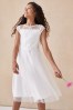 Lipsy Ivory Lace Bodice Occasion Dress