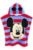 Vanilla Underground Blue and Red Mickey Kids Character Towel Poncho