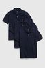 Gap Navy Blue Organic Cotton 3 Pack Uniform Short Sleeve footwear Polo Shirts