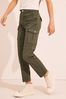 Lipsy Khaki Green Cargo Trousers (From 2-16yrs)