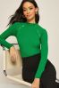Friends Like These Green Long Sleeve Button Jumper