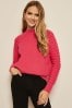 Friends Like These Pink Cable Sleeve Jumper