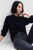Gap Black Forever Cosy Ribbed Crew Neck Long Sleeve Jumper