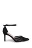 Linzi Black Black Serri Court Stiletto Heel With Mesh Front Detail