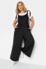 Yours Curve Black Limited Culotte Dungaree