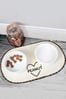 Personalised Love Heart Pet Bowl Placemat by PMC