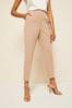 Friends Like These Neutral Camel Tailored Straight Leg Trousers