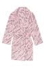 Victoria's Secret Pretty Blossom Pink Logo Cosy Short Dressing Gown