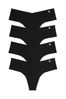 Victoria's Secret Black Thong Multipack Knickers, Thong
