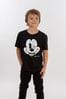 Brands In Black Mickey Mouse Boys Black  Disney T-Shirt