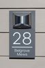 Personalised Solar House Sign LED Illuminated Contemporary Door Number Plaque by Loveabode
