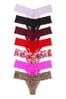 Victoria's Secret Purple/Black/Red/Pink/Leopard Thong Knickers Multipack