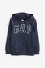 Gap Navy Blue Logo Zip Up Hoodie (4-13yrs)