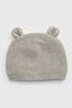 Gap Gray Brannan Bear Ribbed Knit Baby Beanie Hat