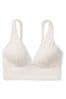Victoria's Secret PINK Coconut White Lace Lightly Lined Plunge Bralette