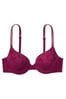 Victoria's Secret PINK Vivid Magenta Pink Floral Lace Lightly Lined Bra