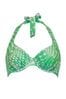 Pour Moi Green Halter Portofino Bikini Top