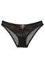 Victoria's Secret Black Lace Up Cheeky Knickers, Cheeky