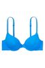 Victoria's Secret PINK Beach Blue Smooth With Shine Strap Lightly Lined Demi Bra