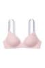 Victoria's Secret Purest Pink Geo Logo Non Wired Lightly Lined Bra, Non Wired Lightly Lined