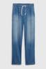 Gap Mid Wash Blue High Waisted Pull On Mom Jeans