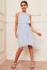 Blau - Lipsy Plissiertes Chiffon-Kleid für besondere Anlässe